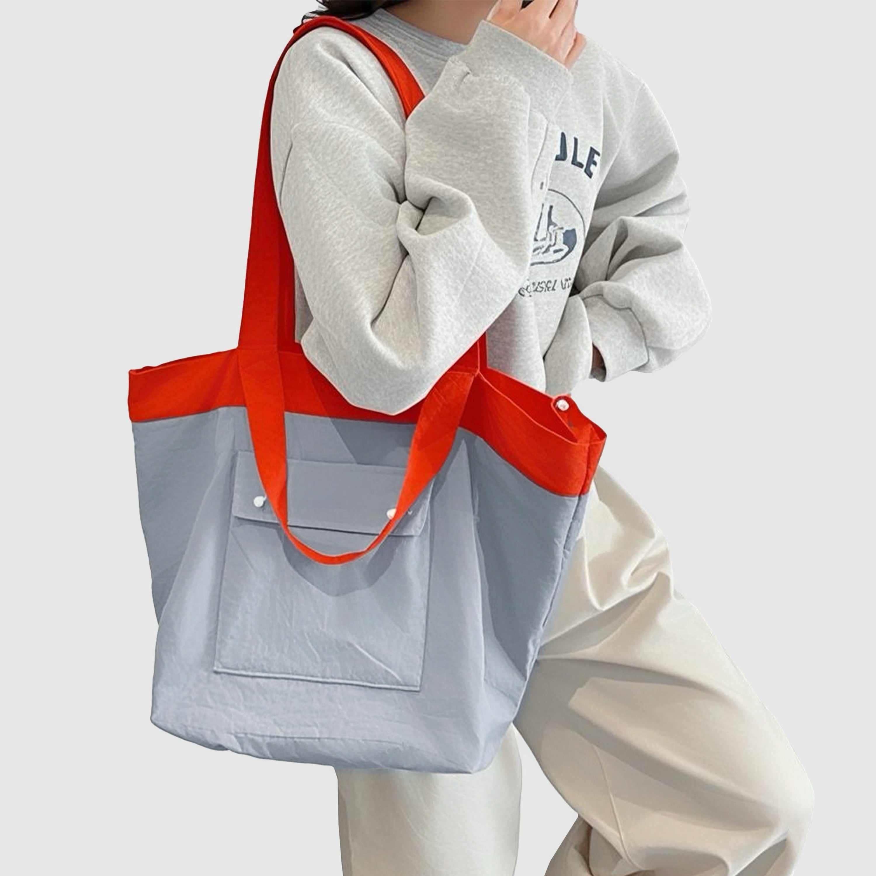 Duotone Foldable Tote Bag