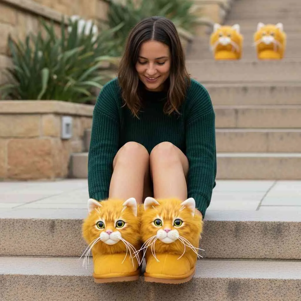 Fluffy Cat Boots for Women Who Love Comfort