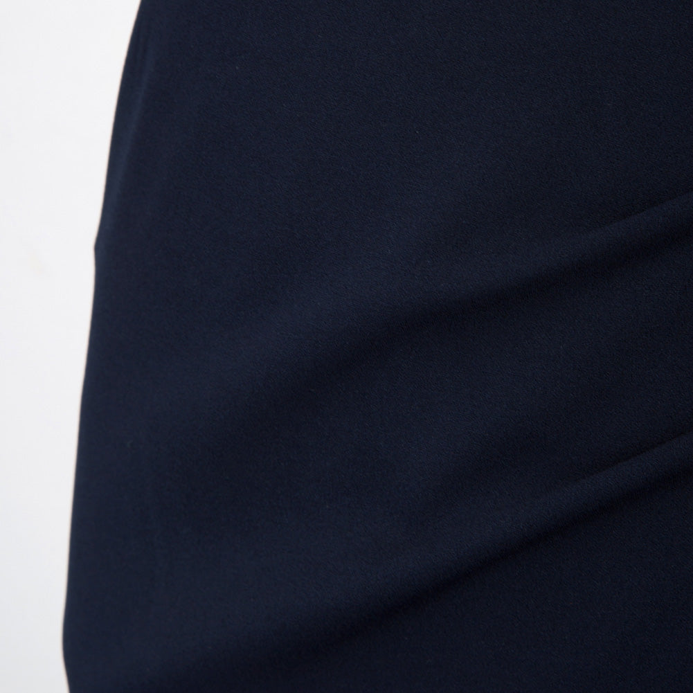 Vintage Wrap Front Skirt Elastic High Waist Ruched Bodycon Skirt