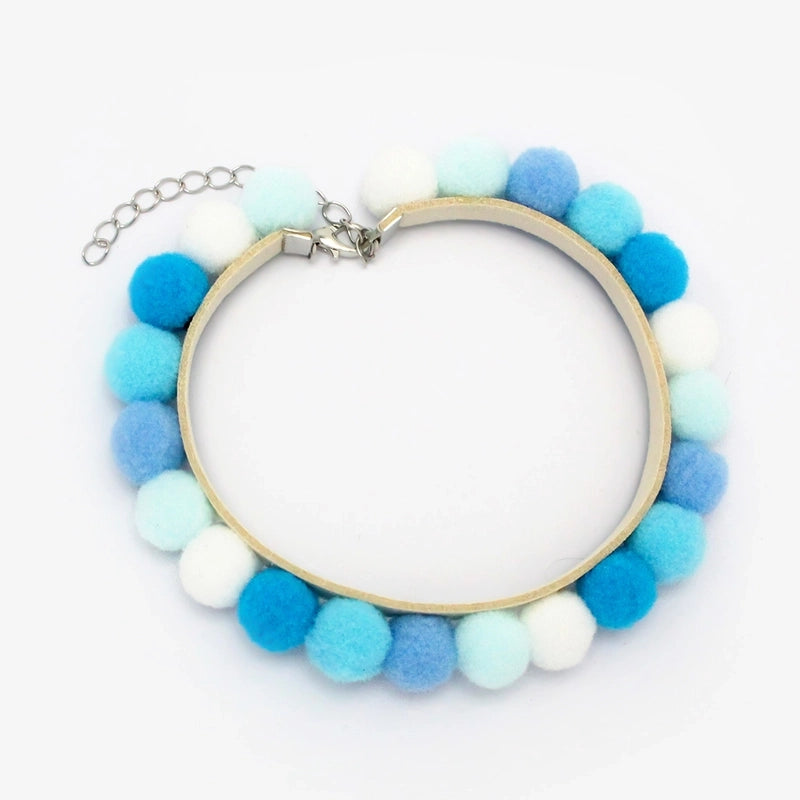 Cute Fabric Hairball Pet Collar