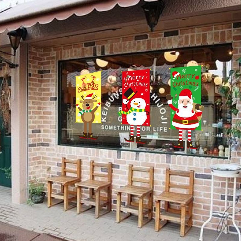 🎁 Merry Christmas Window Sign Banners