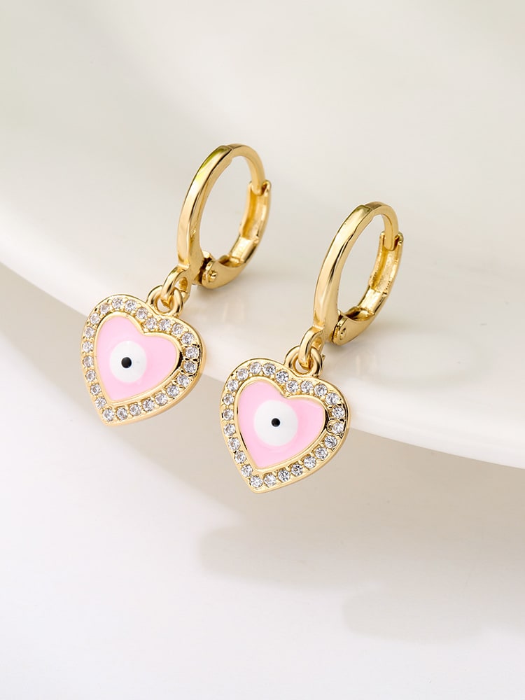 Heart Drop Earrings