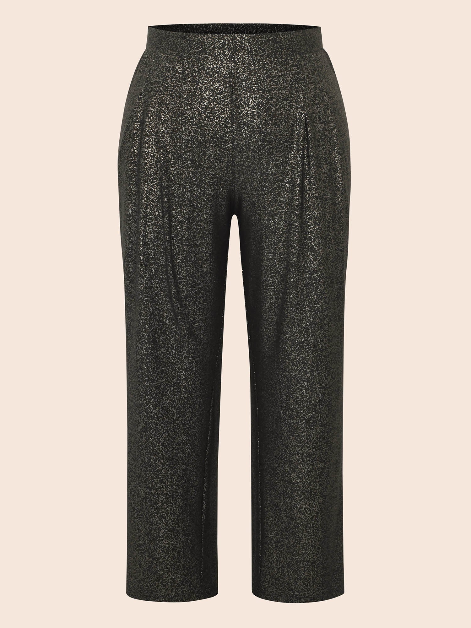 Sequin Knit Elastic Waist Holiday Pants