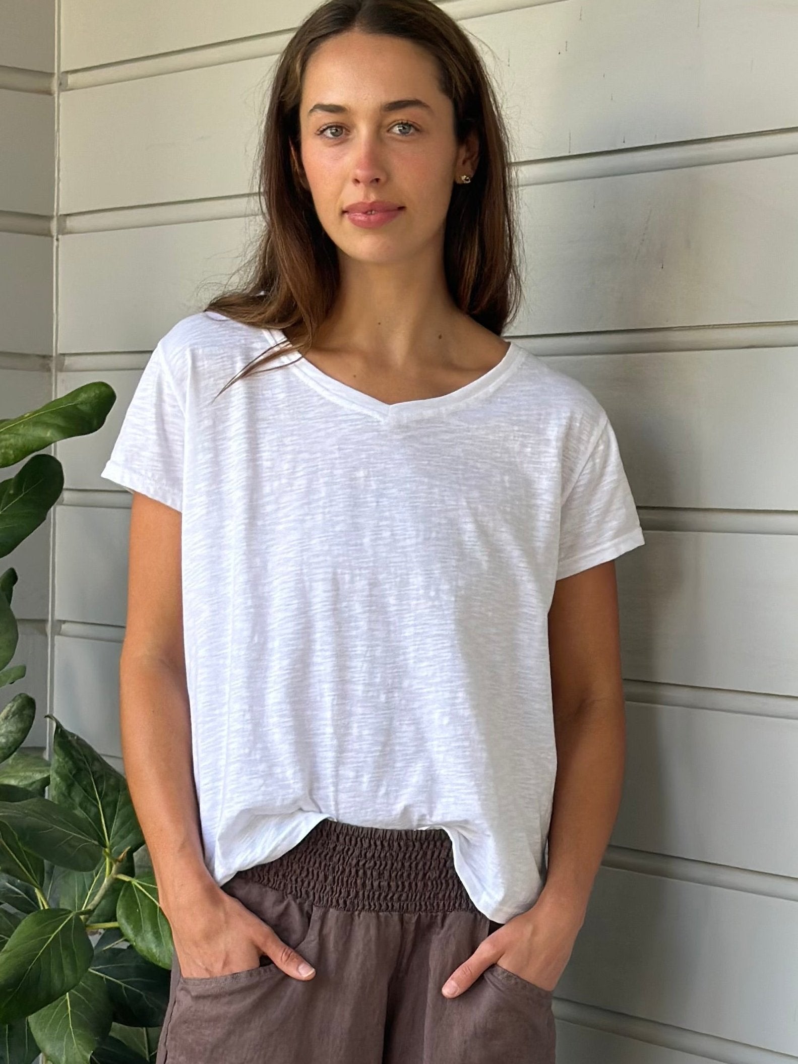 relaxed tee - white cotton