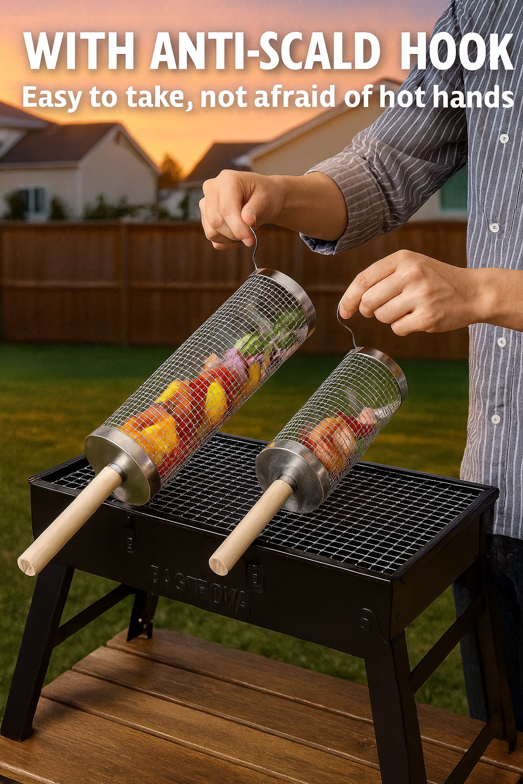 GrillOrb™ Rolling Basket Handle 🔥
