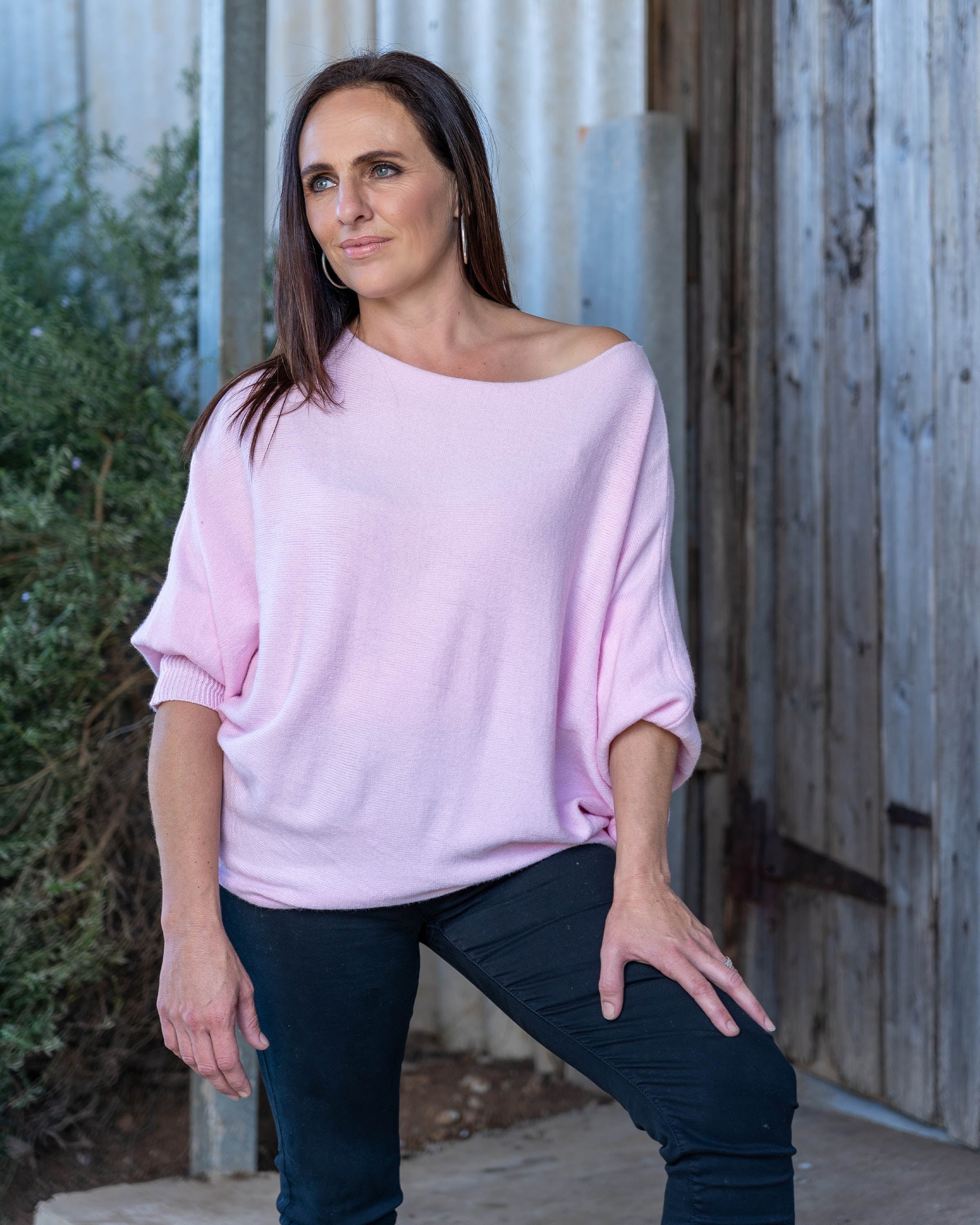 Cashmere Feel Knit | Pink