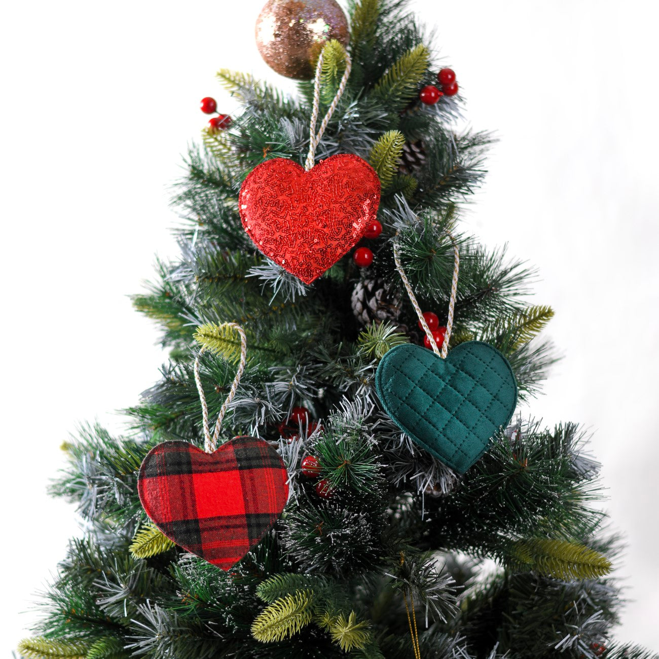 Hearts Wall Hanging Ornaments Set of 3