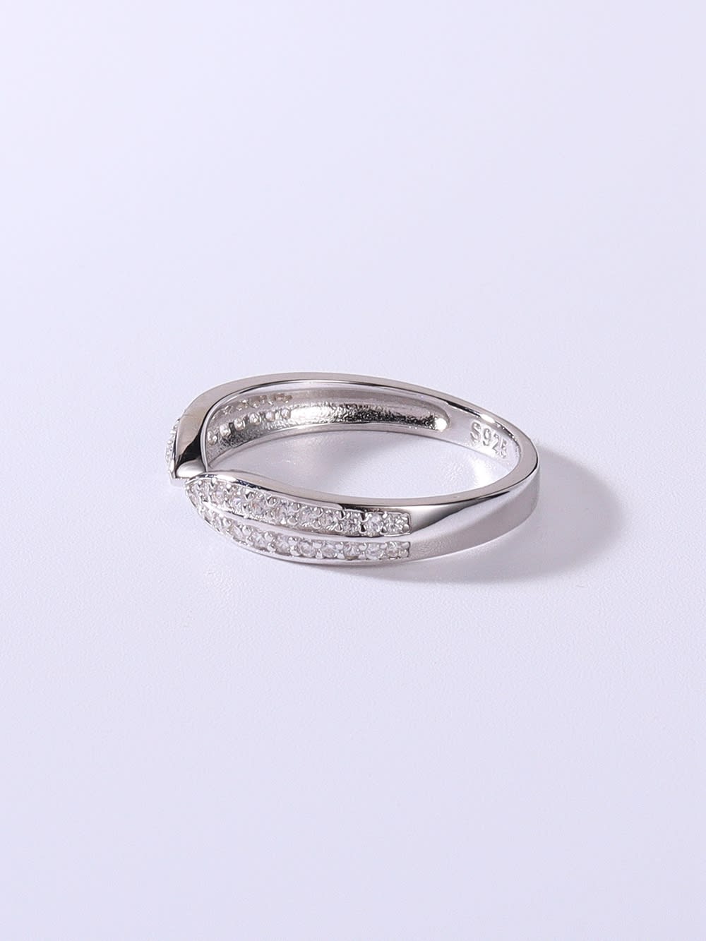 925 Sterling Silver Cubic Zirconia Band Ring