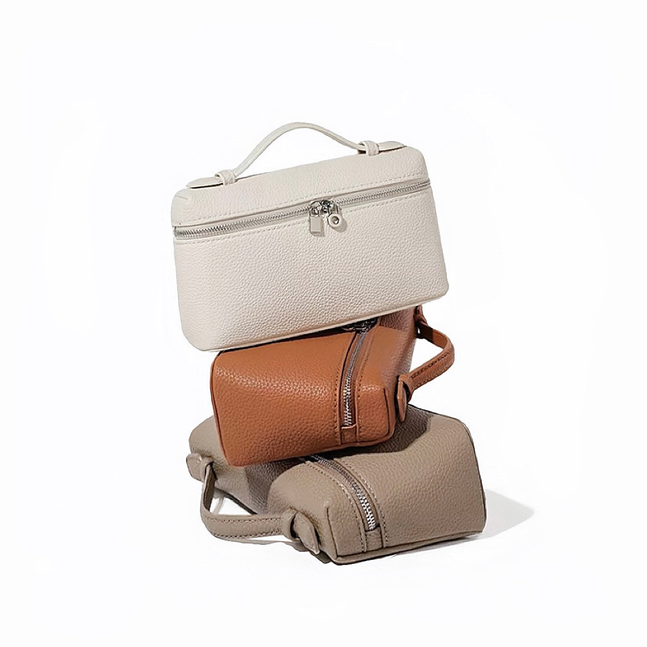 Boxy Glamour Leather Bag