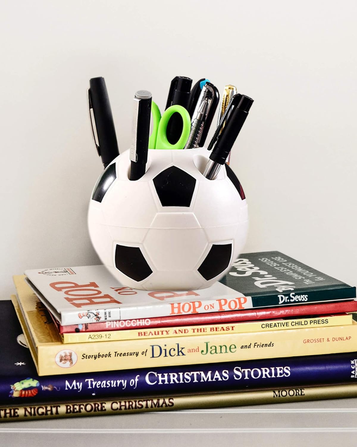 Football Shape Creative Pen Stand Holder For Home And Office