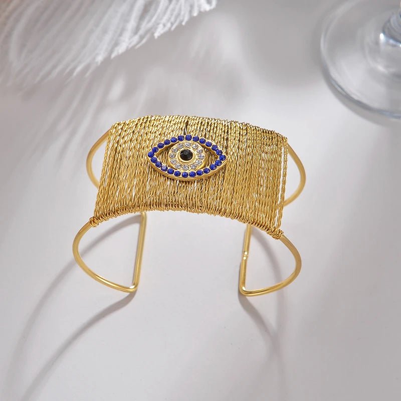 Bold Boho Wide Opening Cuff Bracelet