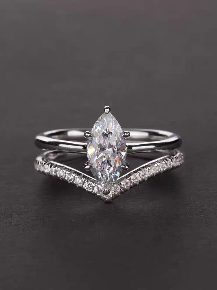 925 Sterling Silver Cubic Zirconia Stackable Rings