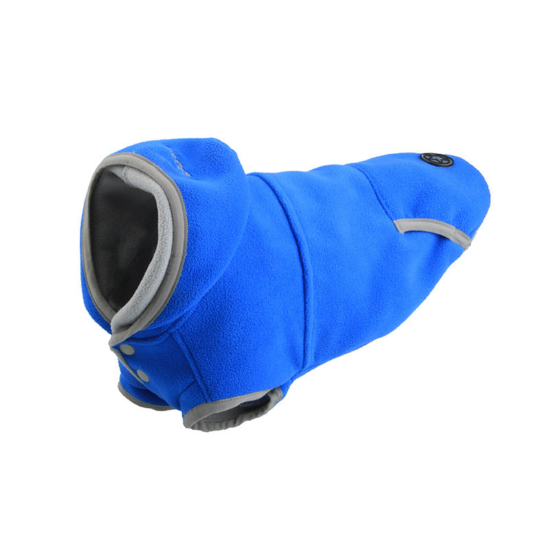 Polar Fleece Warm Dog Cat Hooded Jacket