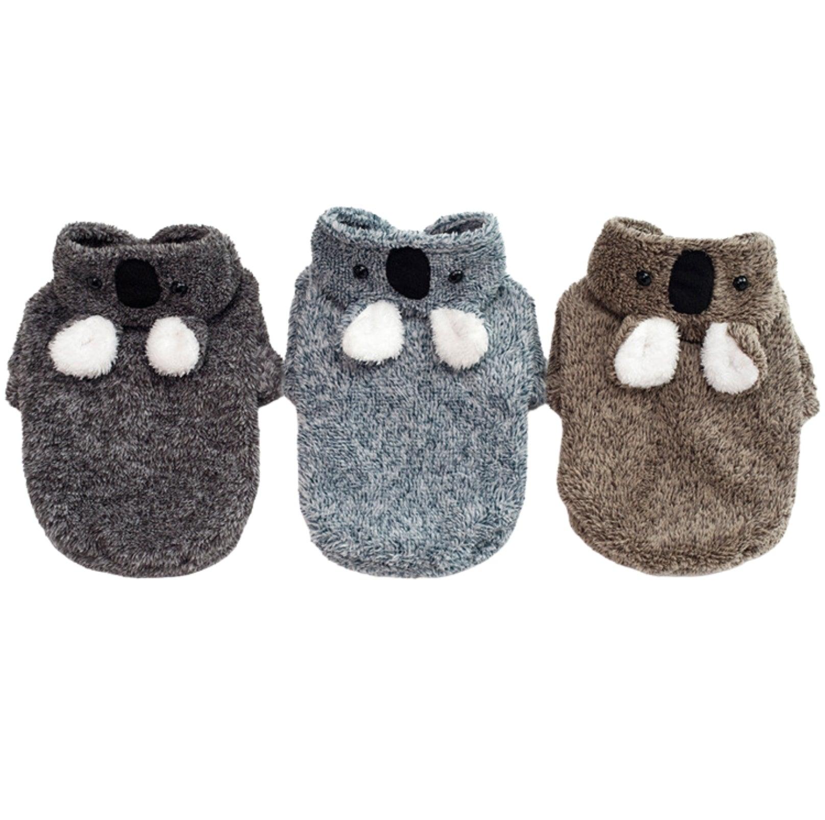 Cozy Koala Double-Fleece Dog Jacket