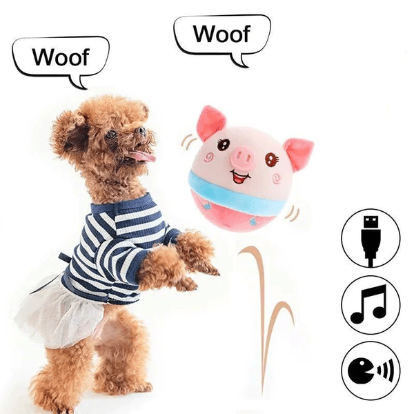 🖤🐶Active Moving Pet Plush Toy