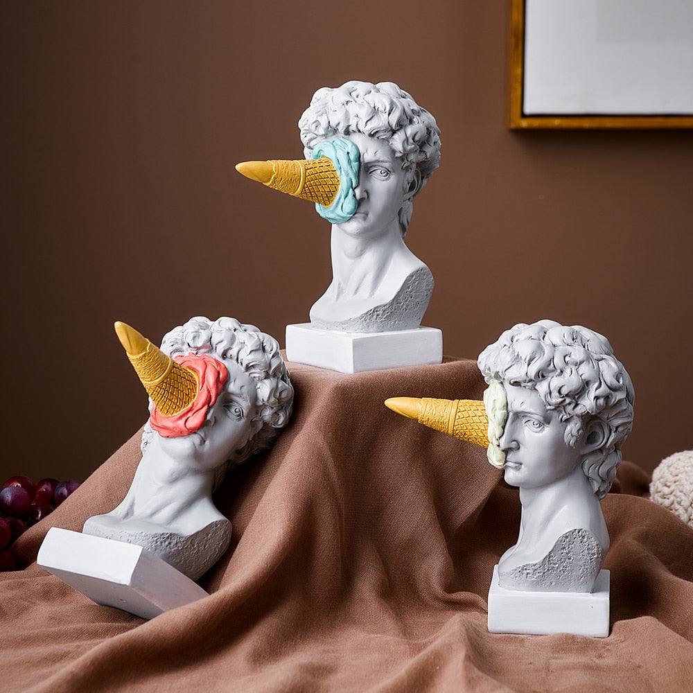 David Ice Cream Sculpture