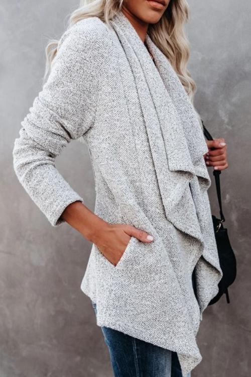 Irregularity Lapel Collar Jackets