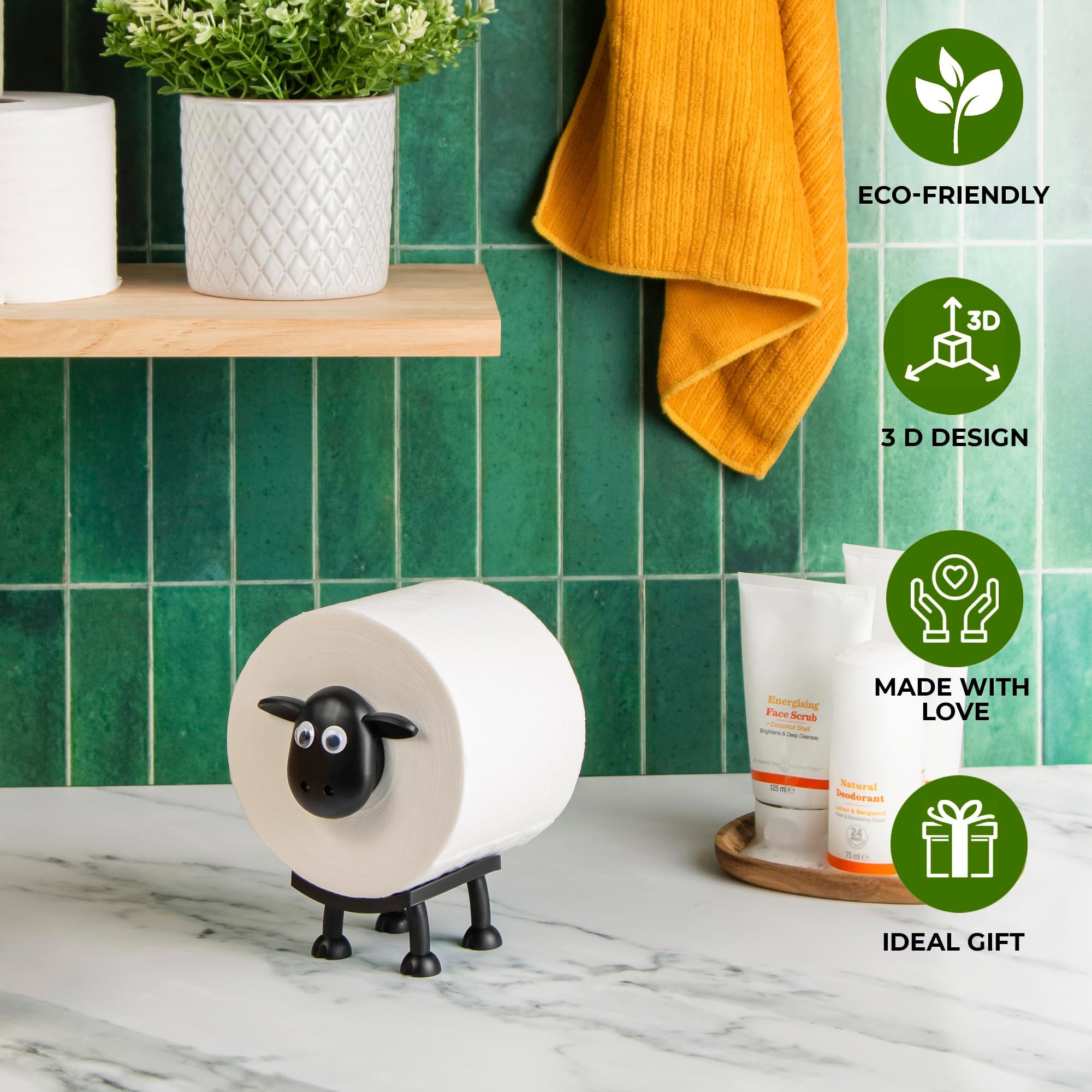 🎁 Sheep Toilet Roll Holder
