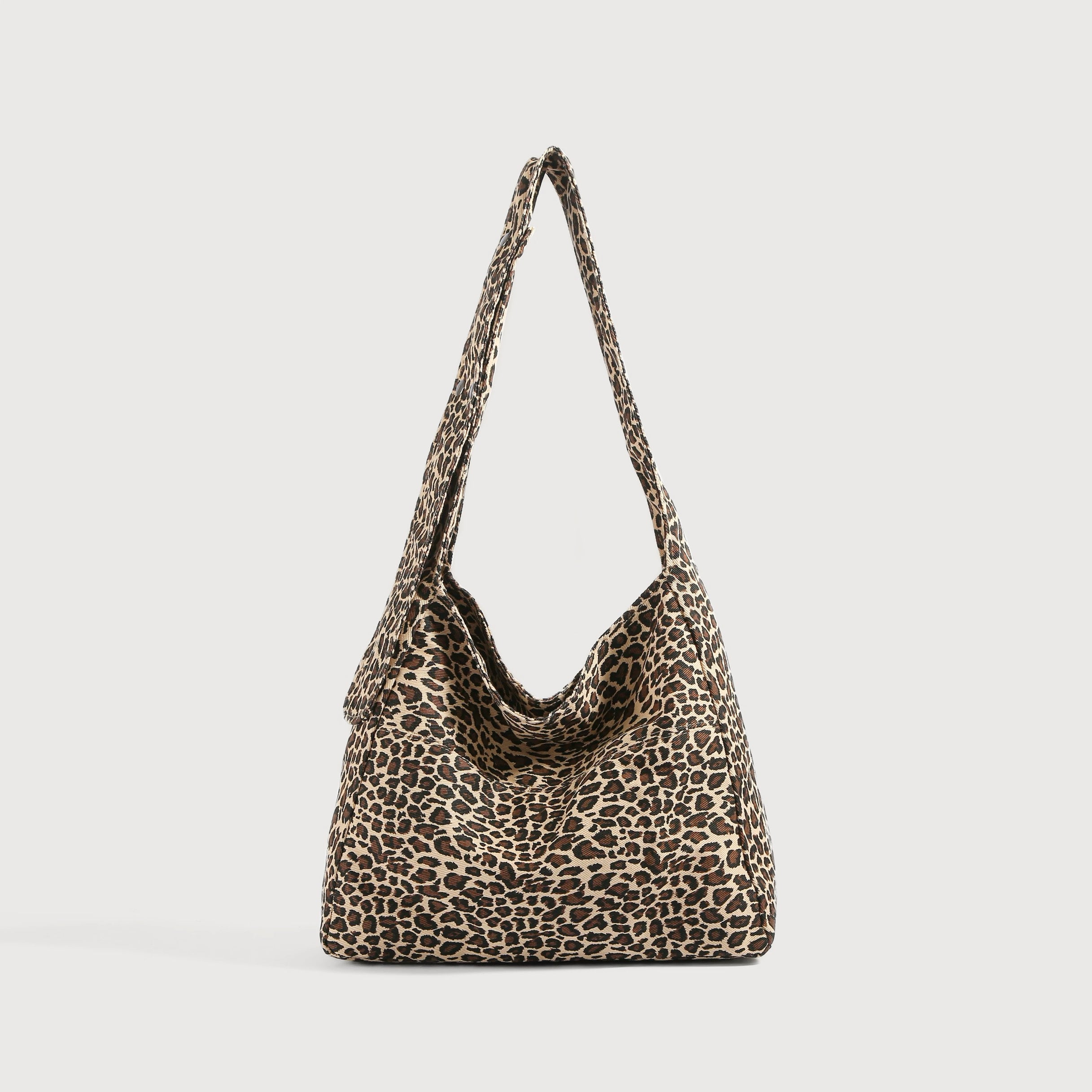 Primal Leopard Canvas Slouchy Bag