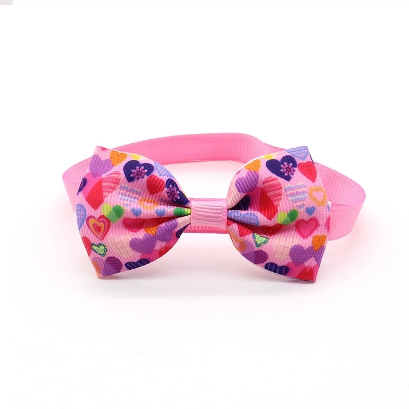 Valentine's Day Pet Cat Dog Heart Shape Bow Tie Pet Supplies