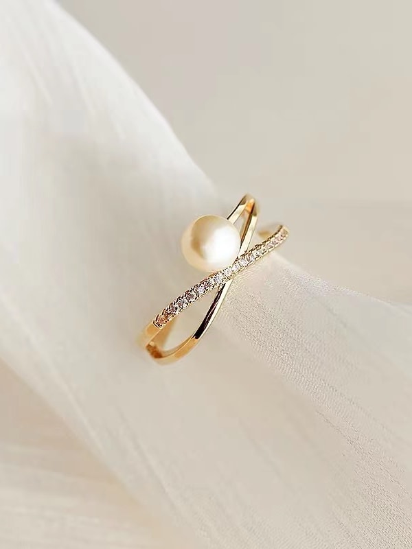 925 Sterling Silver Freshwater Pearl Ring