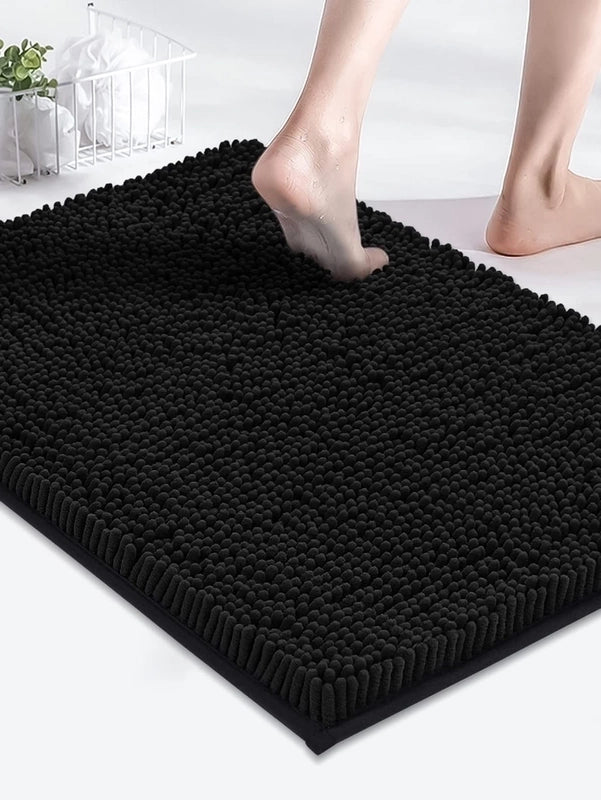 Fashion Solid Color Polyester Floor Mat
