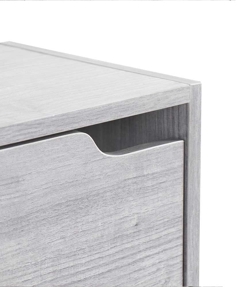 Wood Shoe Cabinet with 3 Doors, Shoe Cabinets, Retractable Handles, Double Depth, 63 x 24 x 115 cm