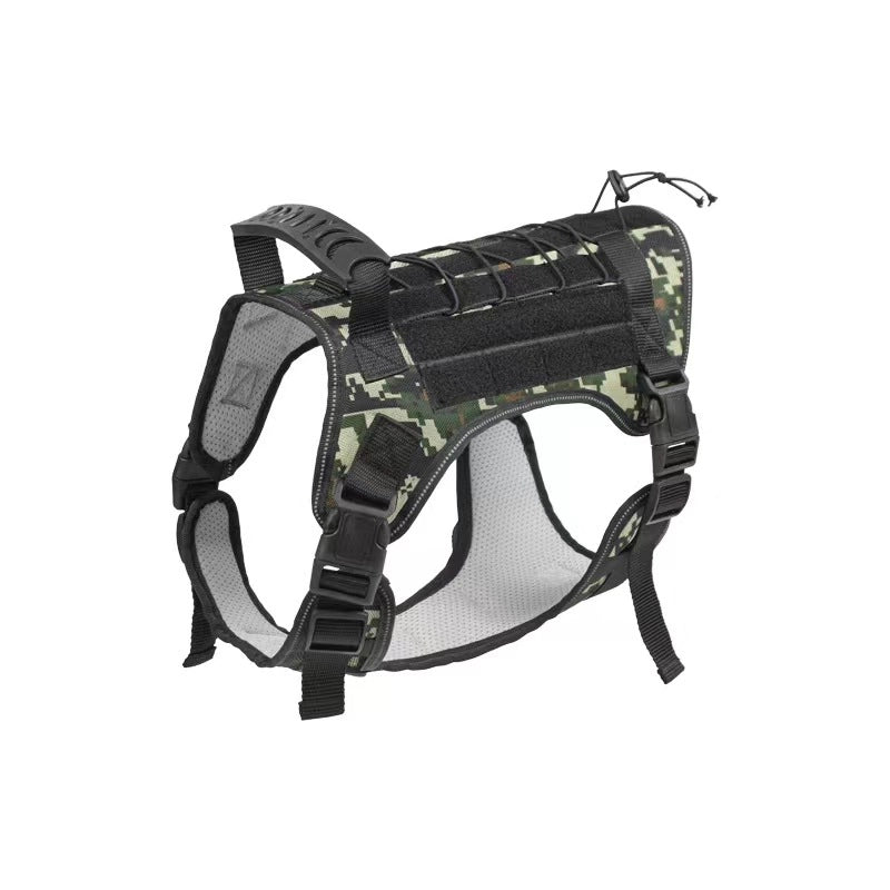 In Stock Dog Tactical Collar Training Large Dog Big Dog Chest Harness Dog Leash Outdoor Dog Walking Vest Clothes