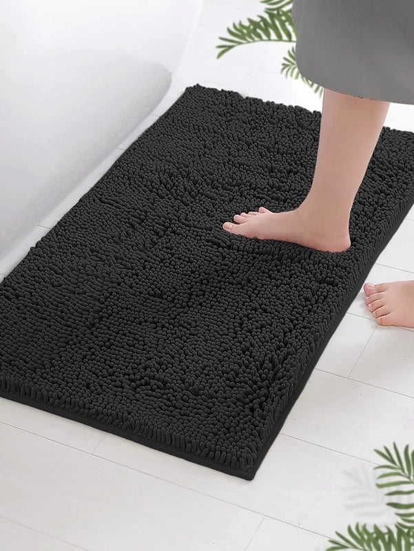 Fashion Solid Color Polyester Floor Mat