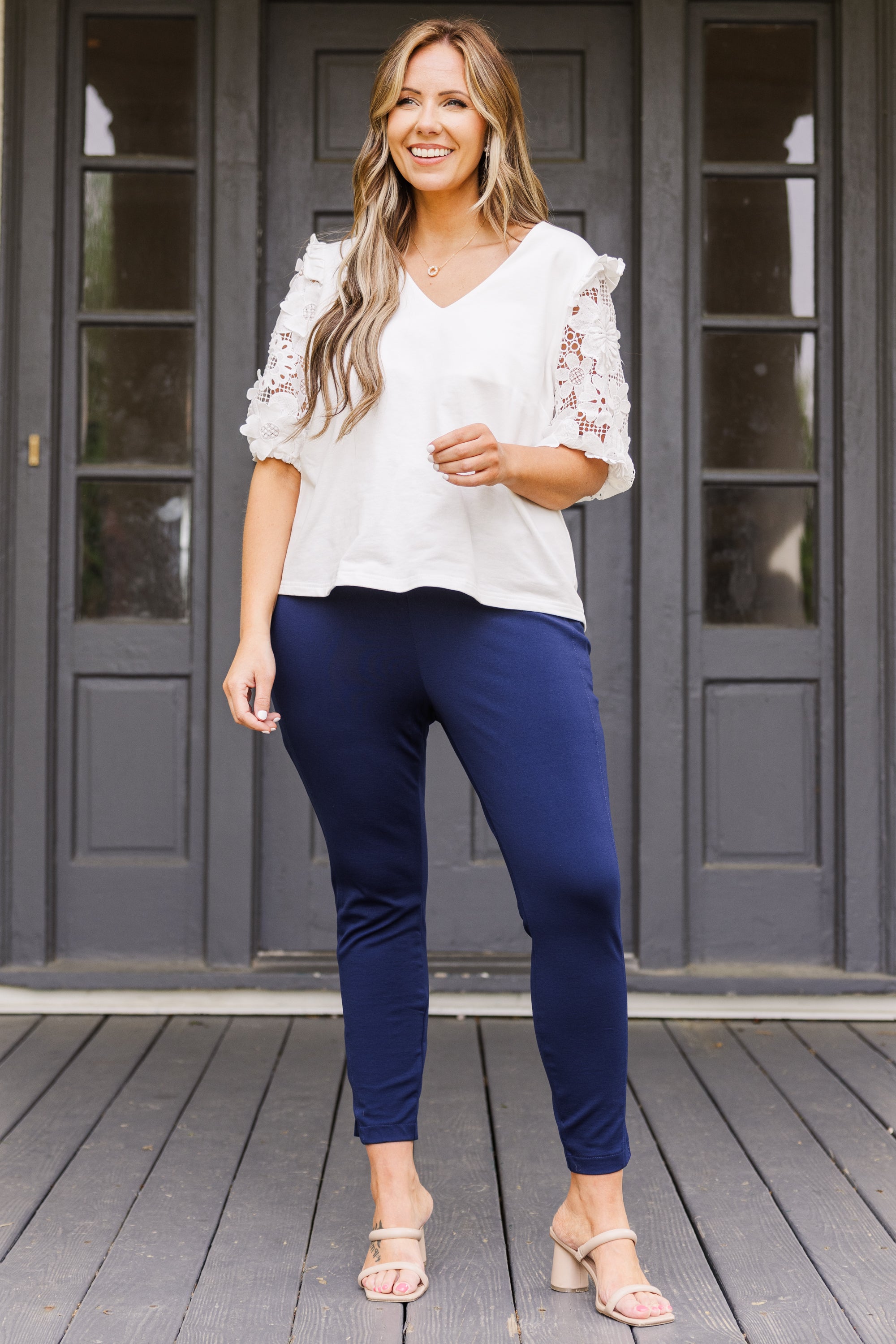 Strut Your Style Pants. Navy