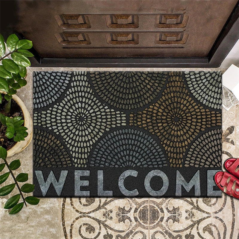 Retro Animal Letter Flower Polyester Carpet Bathing