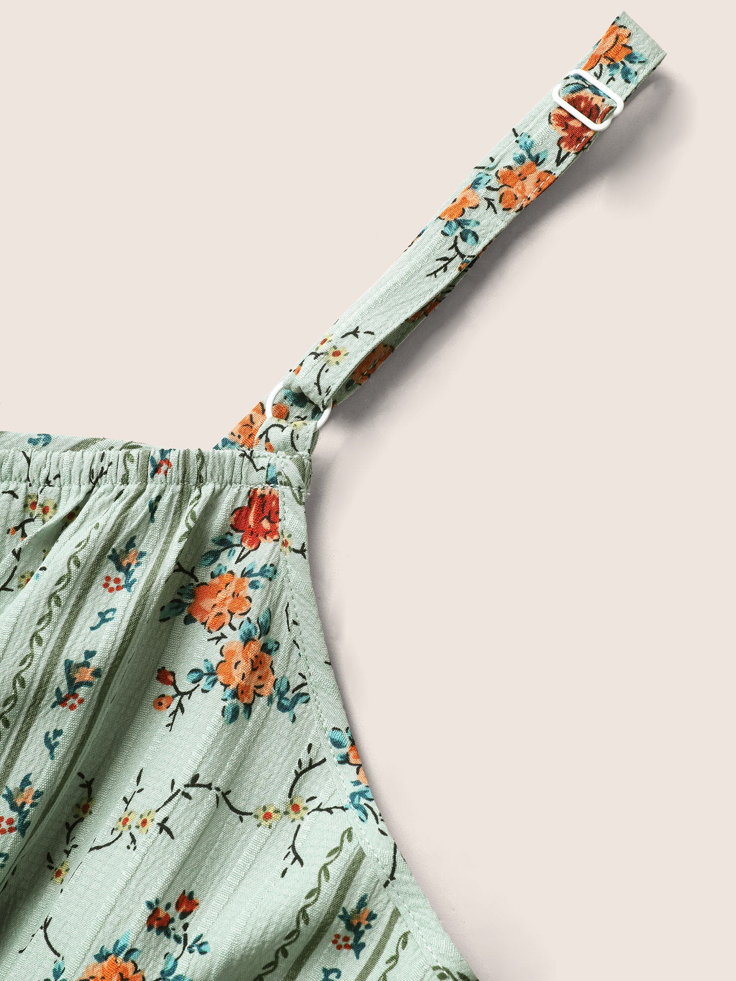 Boho Print Square Neck Maxi Cami Dress