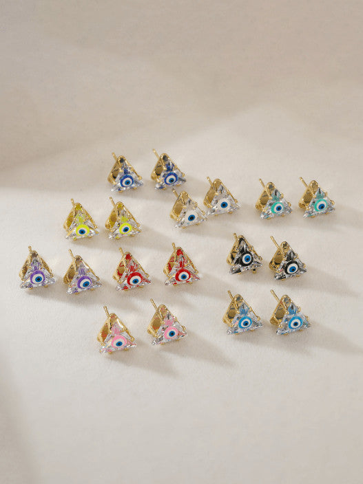 Dainty Triangle Stud Earrings