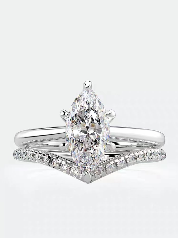 925 Sterling Silver Cubic Zirconia Stackable Rings