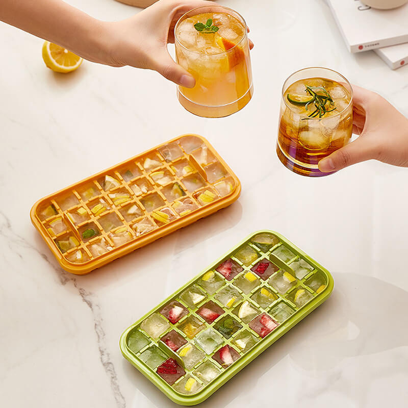 Press get all ice! ice grid mold