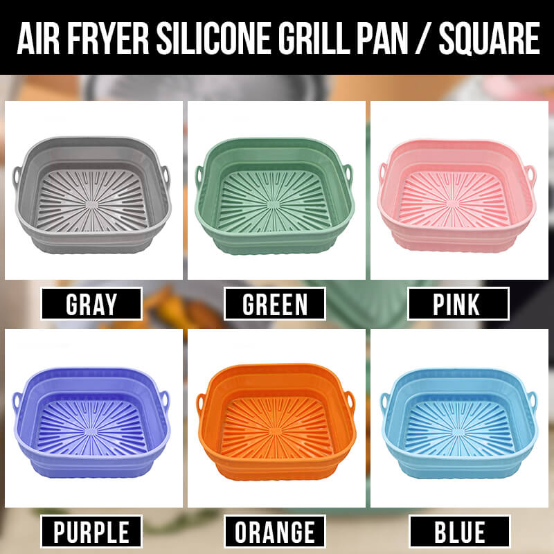 Thickened Foldable Air Fryer Silicone Grill Pan