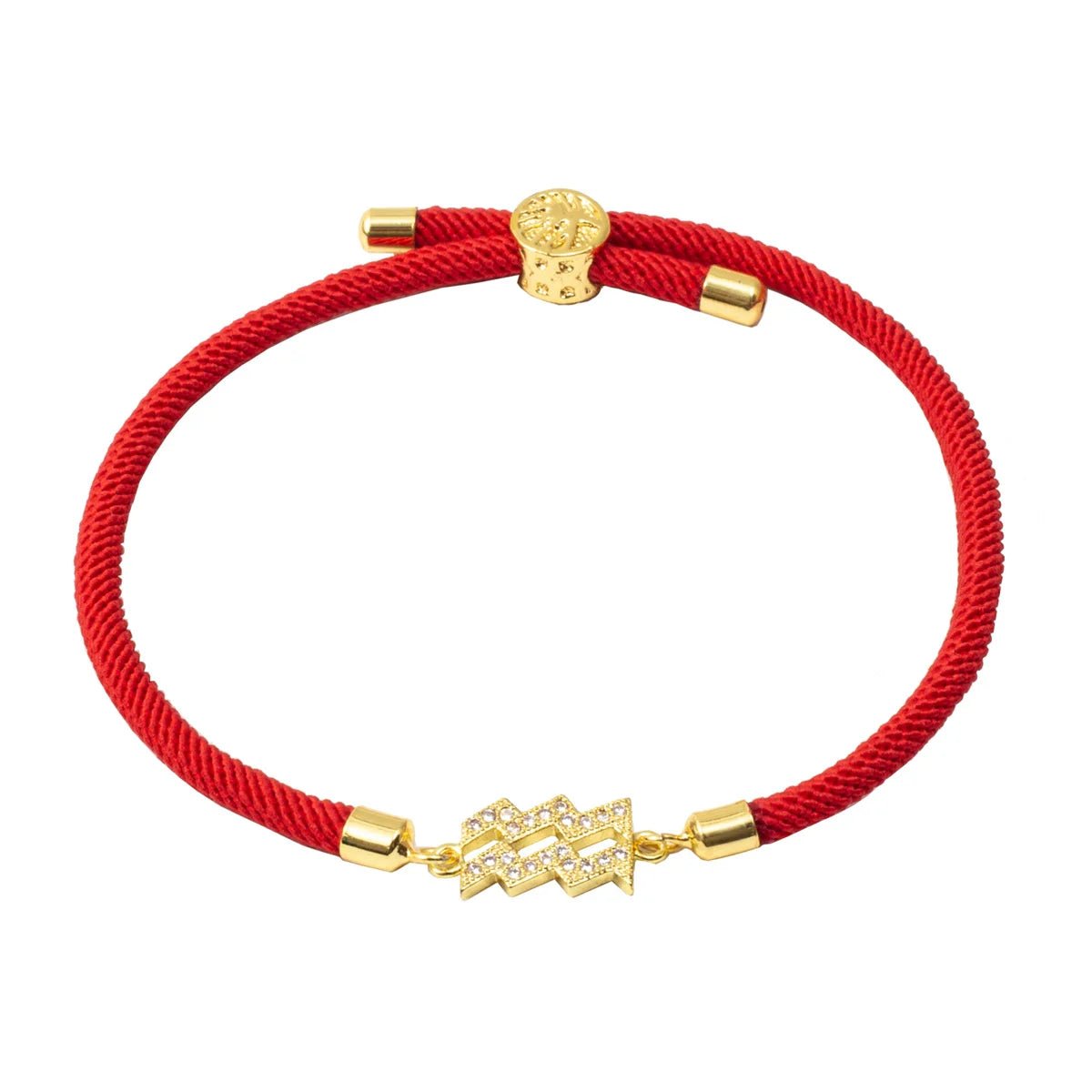 Adjustable Diamond Zodiac Sign Bracelet