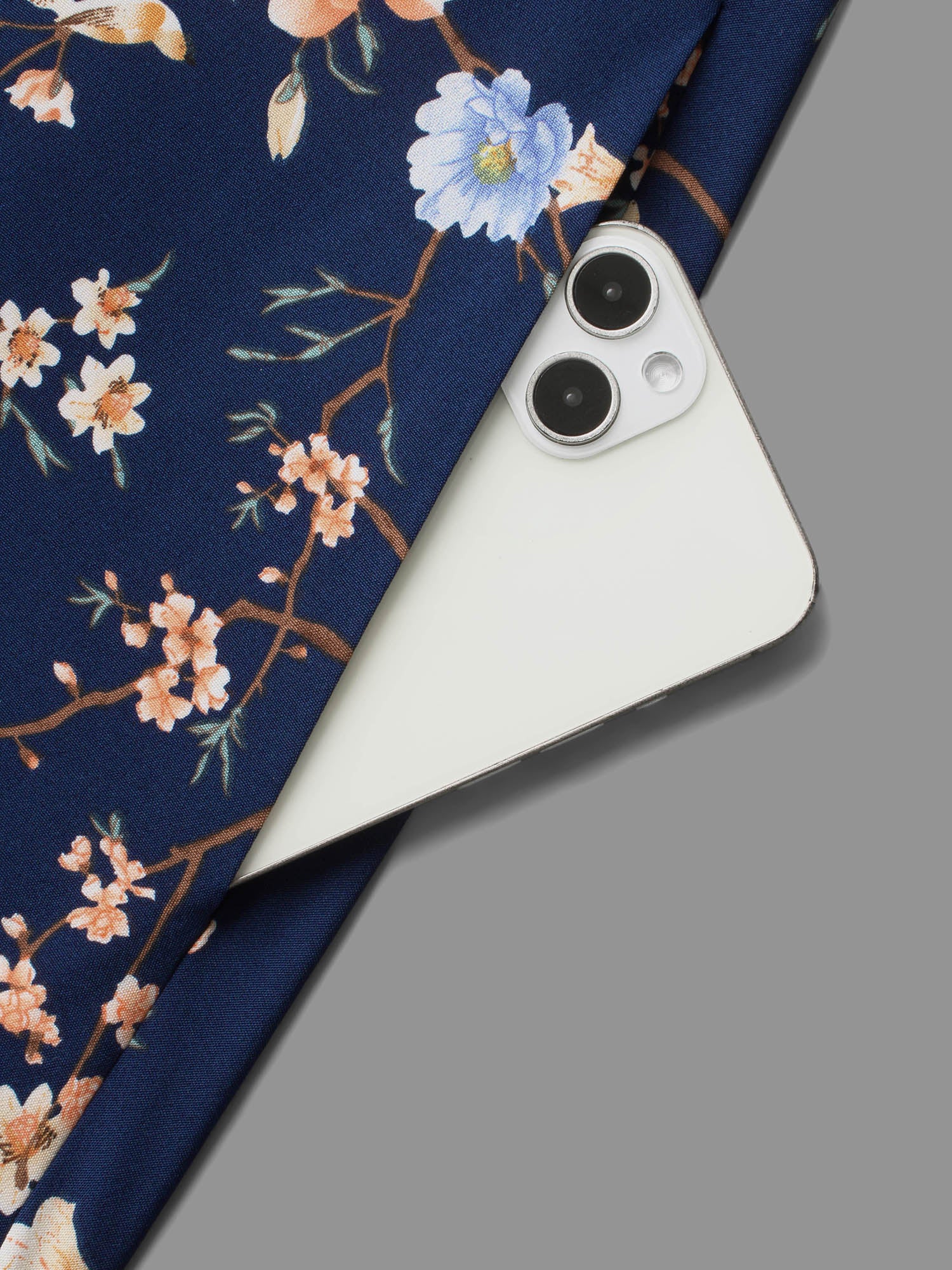 Floral Knot Neck Split Hem Dress