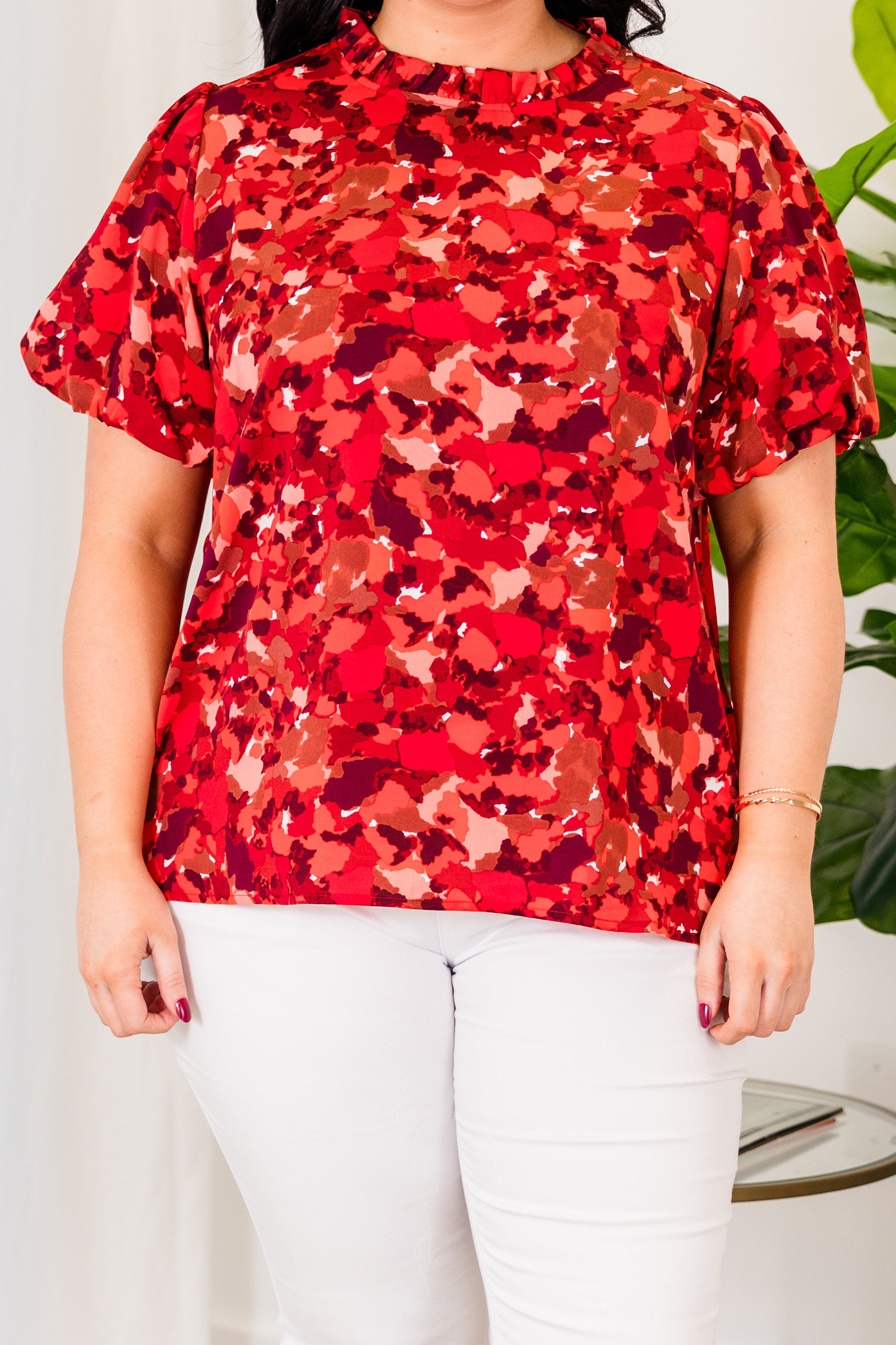 Open To Your Thoughts Top. Red