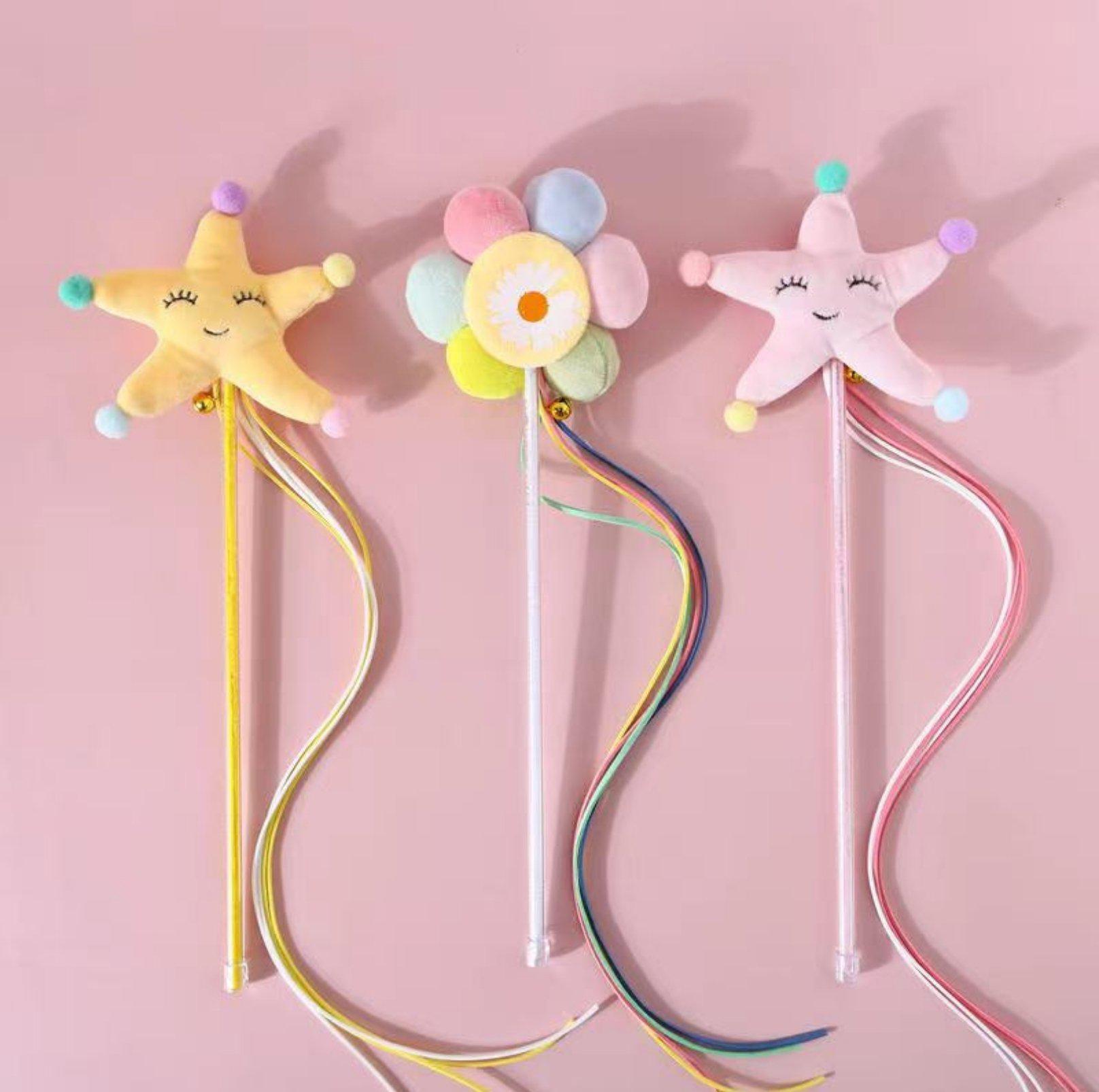 Starfish Sunflower Plush Cat Sticks Cat Toys