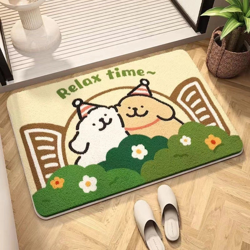 Casual Elegant Cute Geometric Floral Imitation Cashmere Carpet Bedding