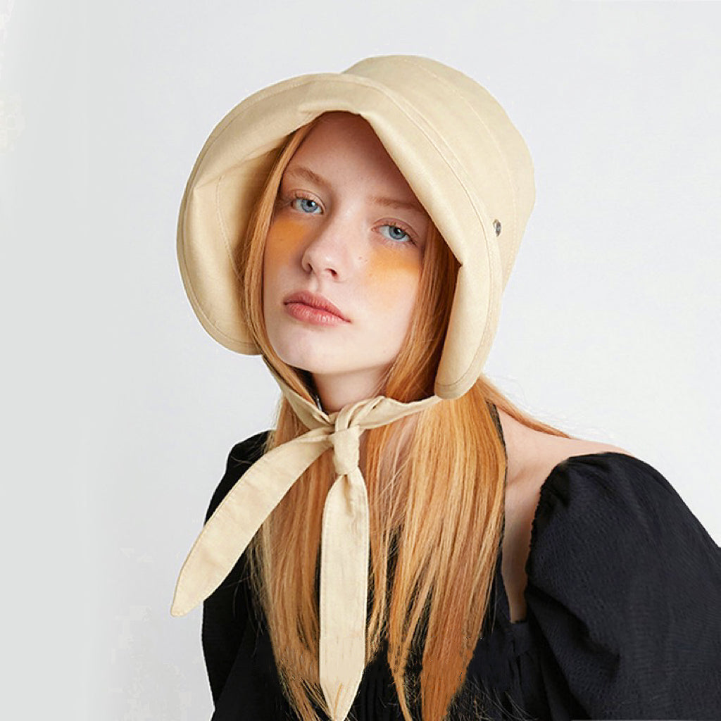 Sun Shield Ribbon Bucket Hat