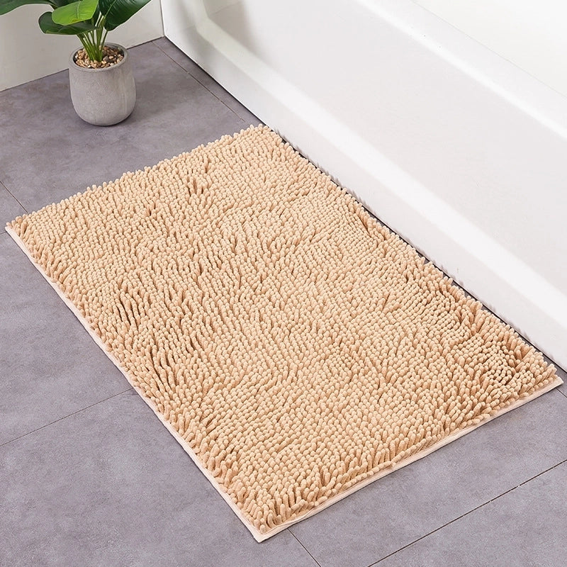 Fashion Solid Color Polyester Floor Mat
