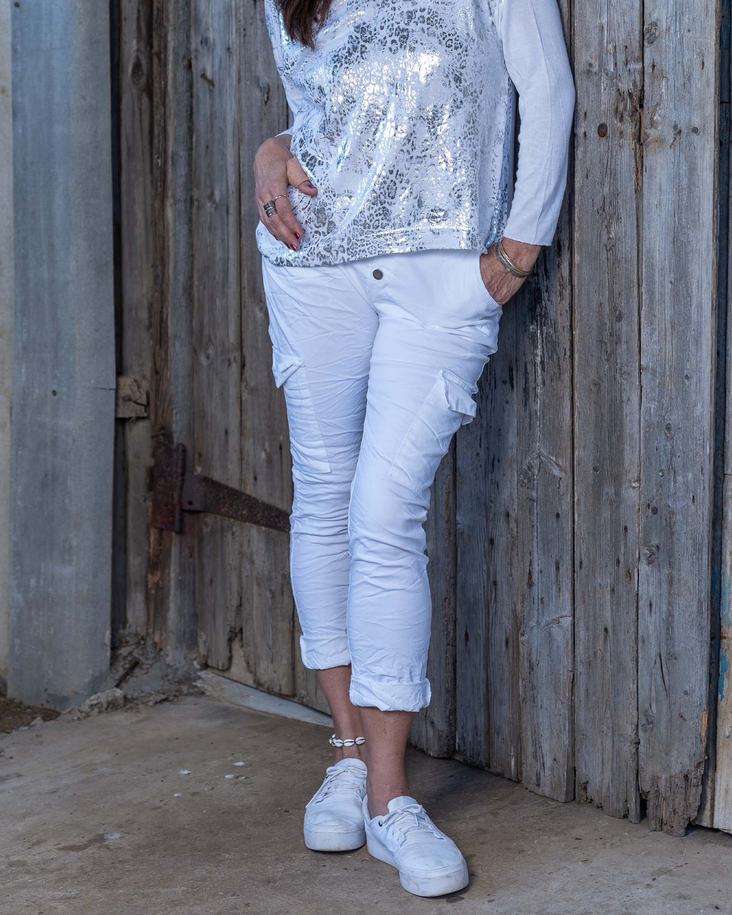 All I Need Drawstring Pants | White