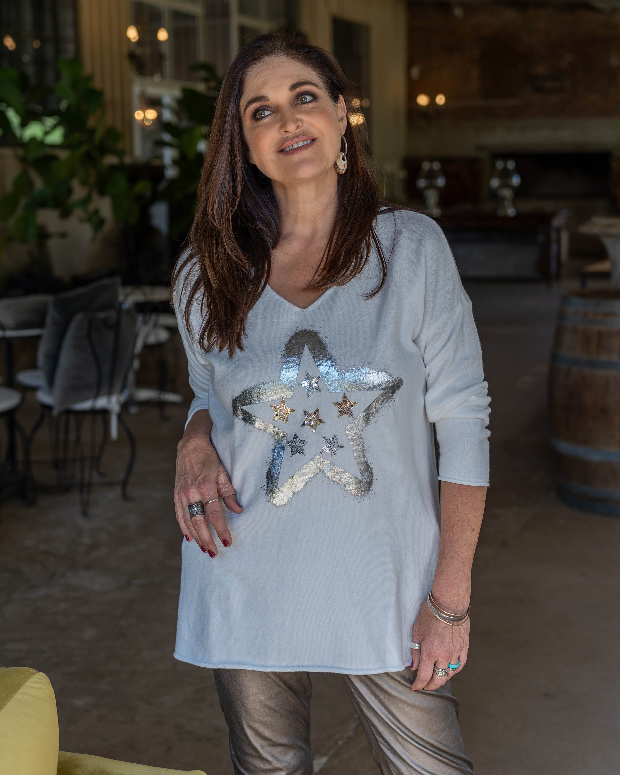 Star Of The Show Knit | White