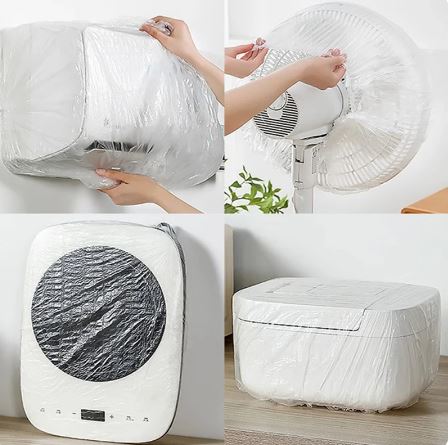 10Pcs Thickened Disposable Transparent Dust Cover. Reusable Clear Kitchen Appliances Covers