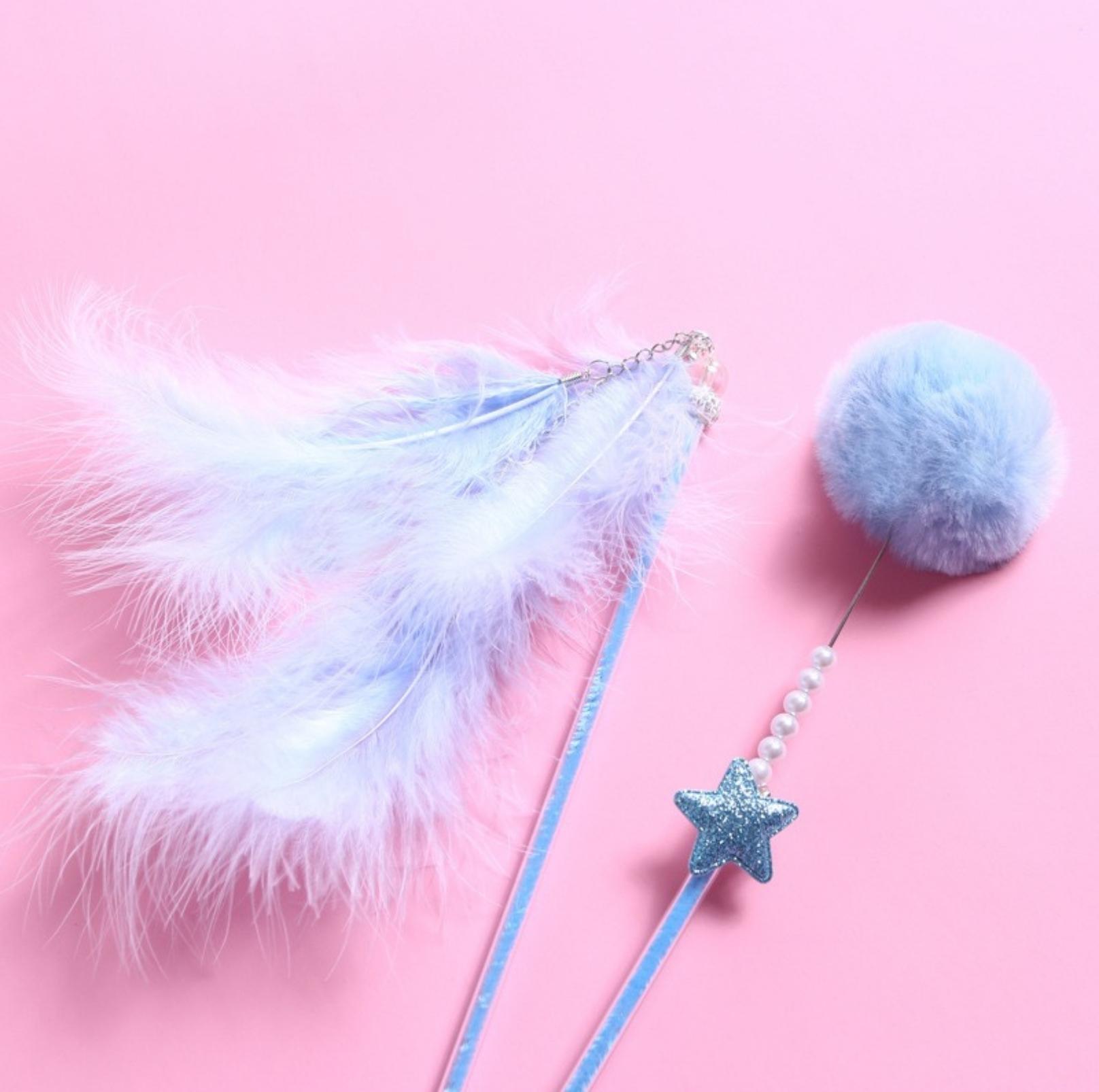 Fairy Feather Tassel Teaser Set (3-piece set ) Cat Stick Set Cat Toys