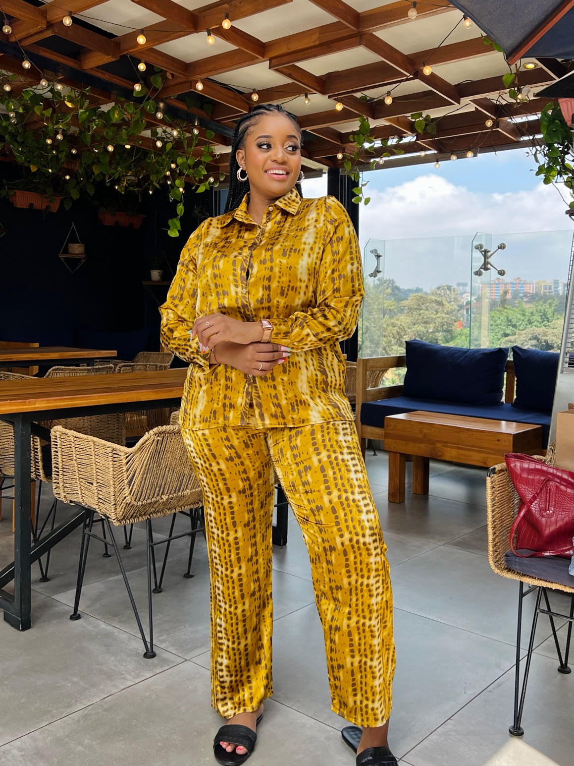 Mustard Two Piece Set