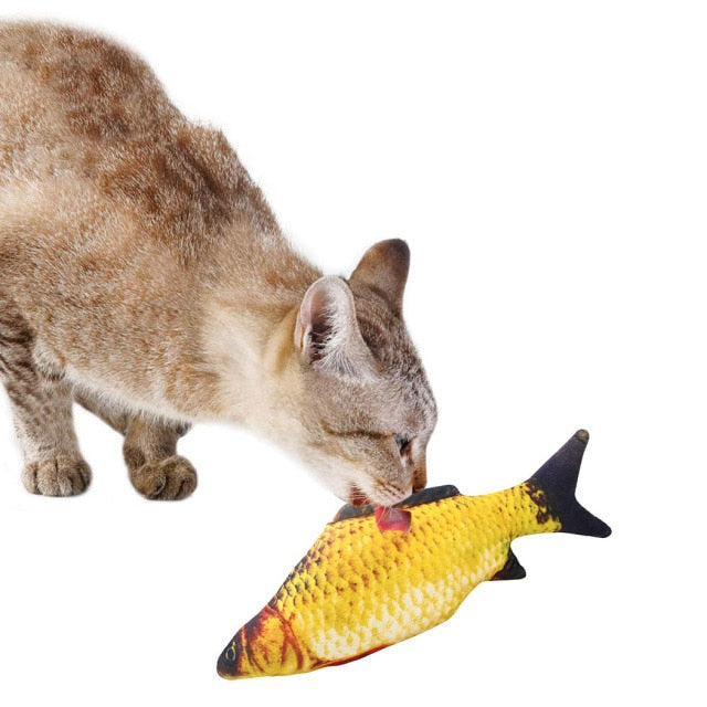 3D Fish Plush Toy Stuffed Catnip For Cats