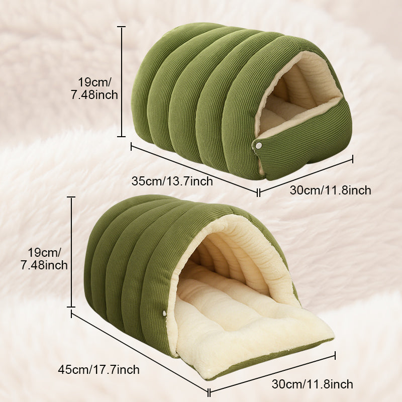 🐶😸Warmth Cozy Comfort  Plush Pet Cave